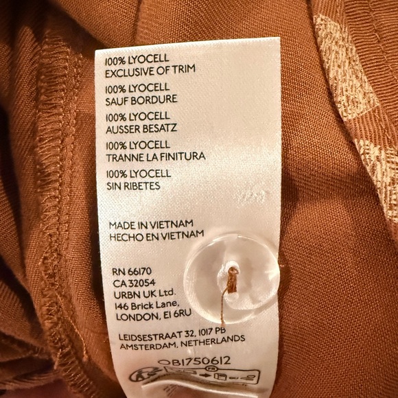 Pilcro Anthropologie Lyocell Cropped Tie Front Pants 26 Lightweight Spring NWT - Picture 5 of 7